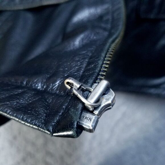 Wilsons M. Julian Leather Jacket Soft Mens Size L Black Cinch Belts Insulated - Picture 13 of 16